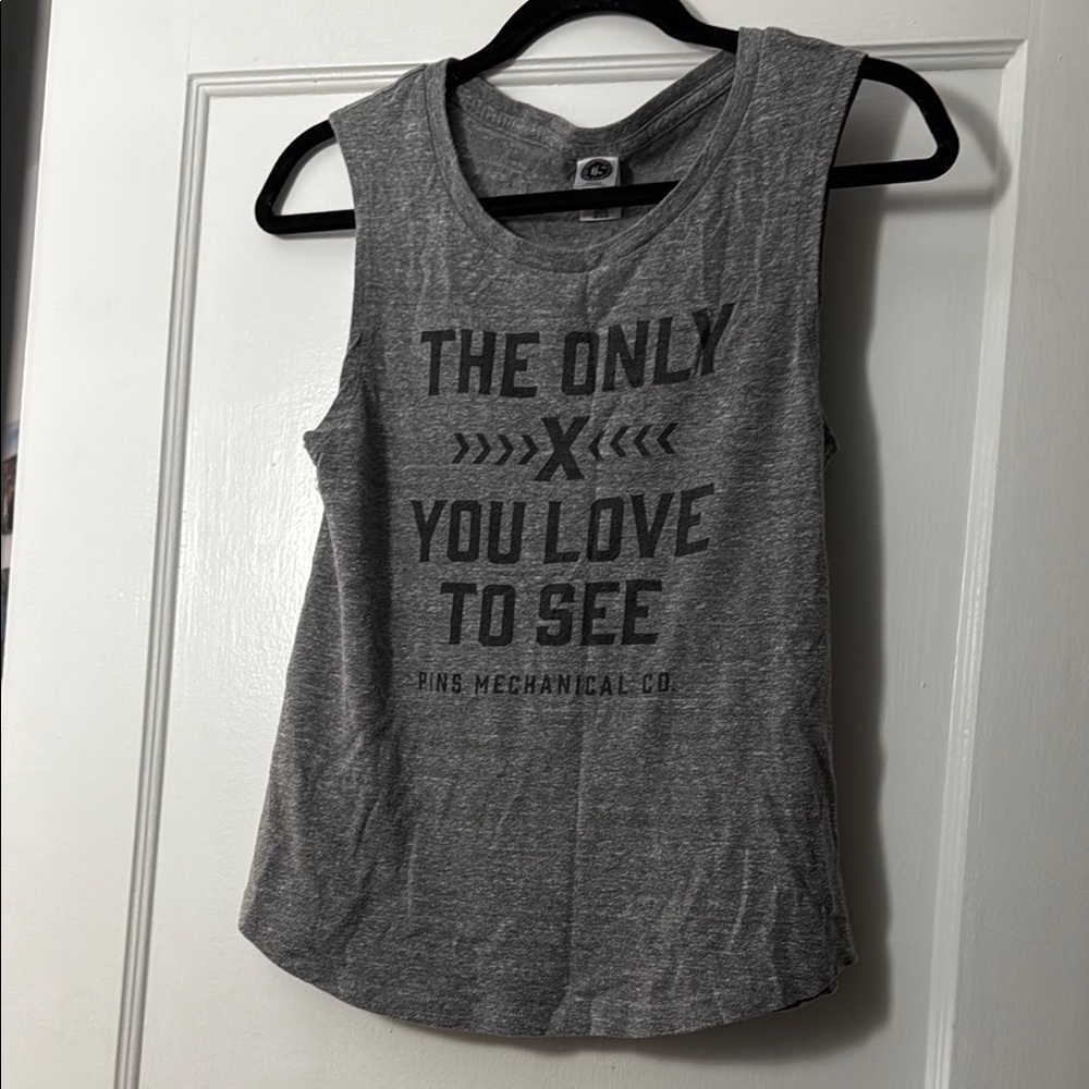 Gray Graphic Tank Top from Pins Mechanical Company (Cincinnati, OH)